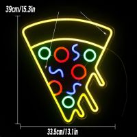 Kinyusigns Pizza Neon Sign Personalized LED Neon Sign for Restaurant Food Shop