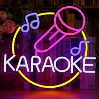 Karaoke Neon Sign Personalized Neon Sign for Game Room and Music Bar