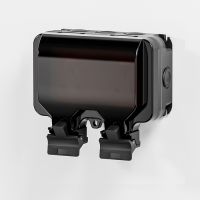 Outdoor Waterproof Socket  British Style IP66 Dustproof, Flame Retardant, Corrosion-Resistant Electrical Outlet | UK/EU Standard, Multi-Specification, Industrial Use,Heavy-Duty for Garden, Patio, Garage