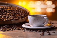Instant black coffee