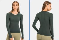 New Quick-Dry Long Sleeve Top for Women Seamless Breathable Running &amp; Yoga Shirt
