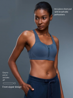 Front-Zip High-Impact Sports Bra
