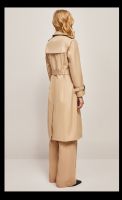 Classic Gabardine Trench Coat - British-Inspired Belted Trench Coat 2F6183# From China