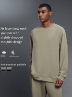 Men's Dropped Shoulder Sweatshirt - Relaxed Fit Crewneck Top DMT025