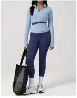Color Block High-Waist Leggings - Booty