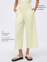 High-Waist Wide-Leg Cropped Pants