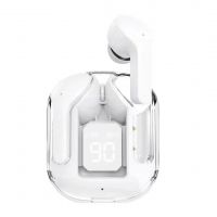 The first generation of transparent Bluetooth earphones has noise reduction function, high sound quality, long battery life, won't cause pain even when worn for a long time, and are binaural stereo earphones suitable for sleep.