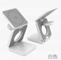 Foldable 3-in-1 15W Magnetic Wireless Charger &amp;amp; Phone Stand - Compatible with iPhone/Apple Watch From China
