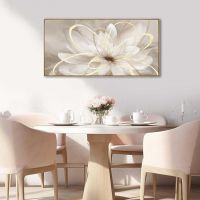 Creative Floral Wall Decor for Home Decoration - Golden Line Drawing Ornament in Modern Style for Living Room, Bedroom, Bathroom and Office