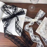 Lace ribbon versatile thin silk scarf retro decorative scarf hair band spring and summer ins streamer