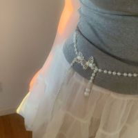 Pearl butterfly waist chain gentle and sweet retro chain belt women's fashion versatile fairy thin belt waist seal From China