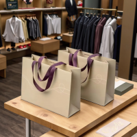 Premium Custom Eco-Friendly White Tote Paper Bags for Wedding Events &amp; Thank-You Gifts â�� Luxury Quality, Arabic-Style Design Available