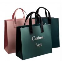 2025 Luxury Customized Branded Logo Luxury Black Paper Apparel Packaging Gift Shopping Bag Paperbag From China