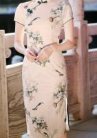 Polyester Knitted Cheongsam