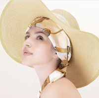 100% Natural Mulberry Silk and Tussah Silk Square Scarf with Printing Process From China