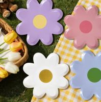 Sunflower 7-inch  9-inch Disposable Paper Plates for Birthday Party, Suitable for Fruit, Cake and Party Use