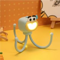 Squid Octopus - shaped Novelty Phone Stand, Desk Lamp, Tabletop Atmosphere Light