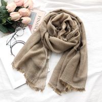 Linen silk scarf