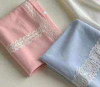 Lace-Trimmed Headscarf