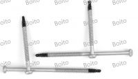 304+435 bimetal pan head inner plum self-tappingdrill tail bunched tail waterproof nail