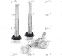 Hexagon fange self tapping crescent slotting lengthening drilling screws From China