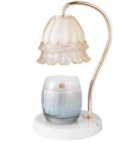 Waxgleam HOT SALE Luxury Marble Fragrance Lamp Gift Set Adjustable Temperature Beautiful Electric Dimmable Timer Candle Warmer Lamp From China