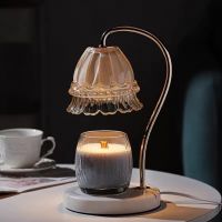 Waxgleam HOT SALE Luxury Marble Fragrance Lamp Gift Set Adjustable Temperature Beautiful Electric Dimmable Timer Candle Warmer Lamp