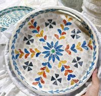 Mother of pearl/ shell/ mosaic decorative tray