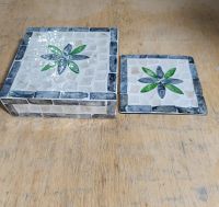 Mother of pearl/ shell/ mosaic decorative napkin box