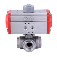 Pneumatic 3-Way Ball Valve From China