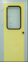 clean room coated steel doors