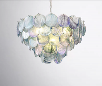 Lighting Drop Ceiling LED Stained Deco Hanging Large Art Chandeliers