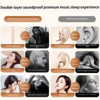 Noise-canceling sleep headphones with wired, painless side sleeping and a TypeC digital interface