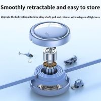 Three-in-one data cable with customizable logo, one-to-three telescopic charging cable for fast charging