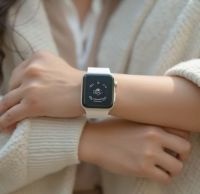 White Commuting Campus Couple - style 1.35 - inch Smartwatch