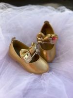 Glitter Gold PU Kids Shoes 