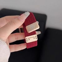 Applicable to Apple iwatch 10 Watches applewatchs9/s8/s7/s6/s5/SE cute creative music bear nylon woven magnetic suction watchband for women and men senior ultra sports wristband