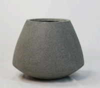 Zenith Gray Stone Planter