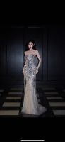 Celestial Glow Strapless Mermaid Evening Gown