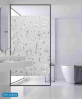Fancyfix clear flower Frosted Decoration Glass Window Film