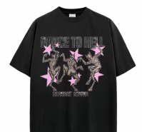 Summer Clothes Street Wear T-Shirt for Women Hip Hop Style Unisex Graphic Cotton T Shirt From China