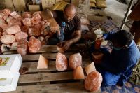AuraSalt - Natural Himalayan Pink Salt Lamp (Hand-Carved)