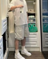 Men's workwear multi-pocket shorts