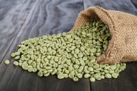 Raw coffee beans