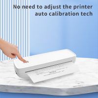 Portable A4 printer, thermal home homework paper printer, can be connected to mobile phones, computers, mini ink free printer