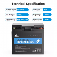 Deep Cycle 12v20ah Rechargeable Dry Charged Sealed Lead Acid Replacement Battery 12v 20ah Batteries for Electric Scooter From China