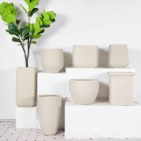 High Quality White Wedding Flower Pots Indoor Outdoor Decorative Roman