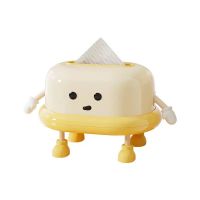 Cute Cartoon - style Plastic Tissue Box - Ideal for Home, Bathroom and Car Decoration