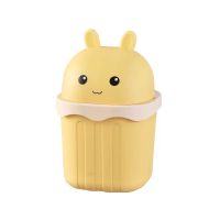 Cute Animal - Shaped Plastic Desktop Trash Bin - Anti - Pressure &amp; Drop - Resistant, Ideal for Home Use