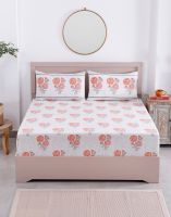 Marigold Cotton Bedsheet Set with 2 Pillow Covers From India